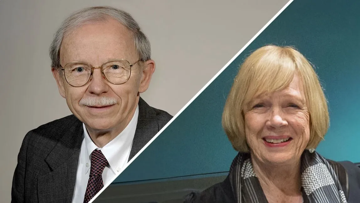 Portraits of Wolgang Mieder and Beverly Rubenstein