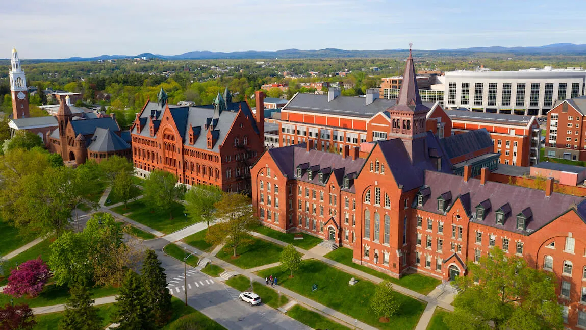 Photo of UVM's College Row.
