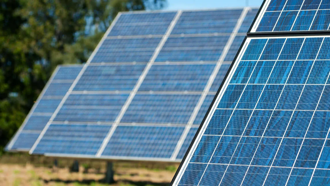 Photo of solar panels