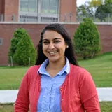 Image of a student in red and blue shirt