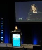 Emily Holt gives a talk