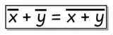 Equation bar over x plus bar over y equals bar over x plus y