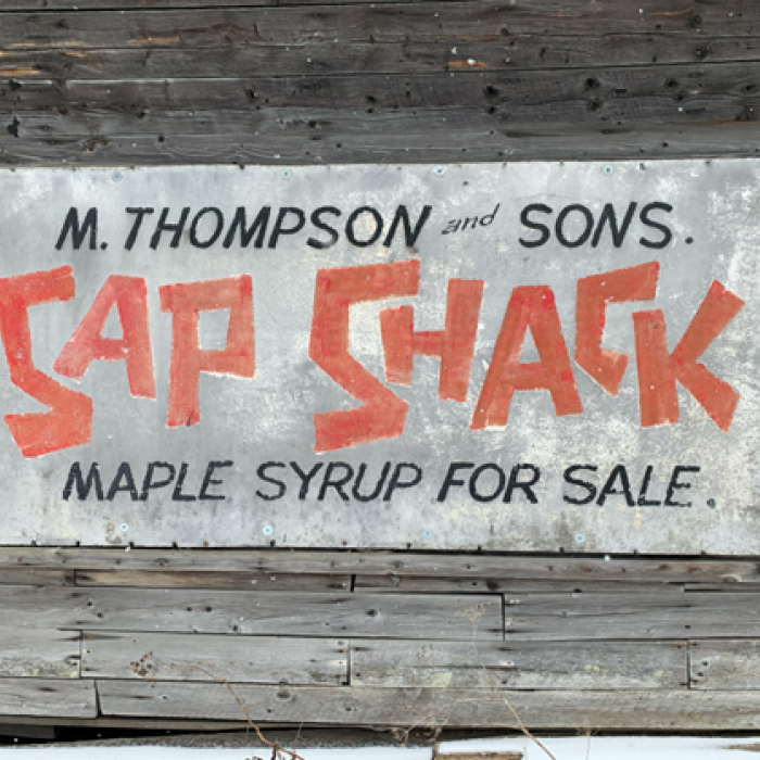 Sap Shack sign