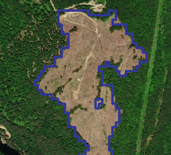 Main page image for Forest clearing detected via remote sensing in New Hampshire