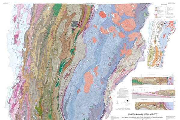 Main page image for Bedrock Geologic Map of Vermont
