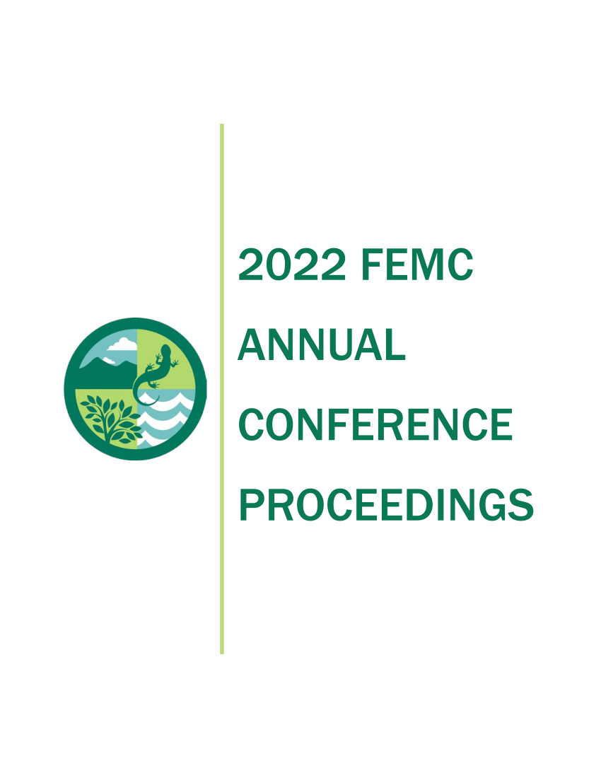 Image of the front cover of the 2022 FEMC Conference Proceedings