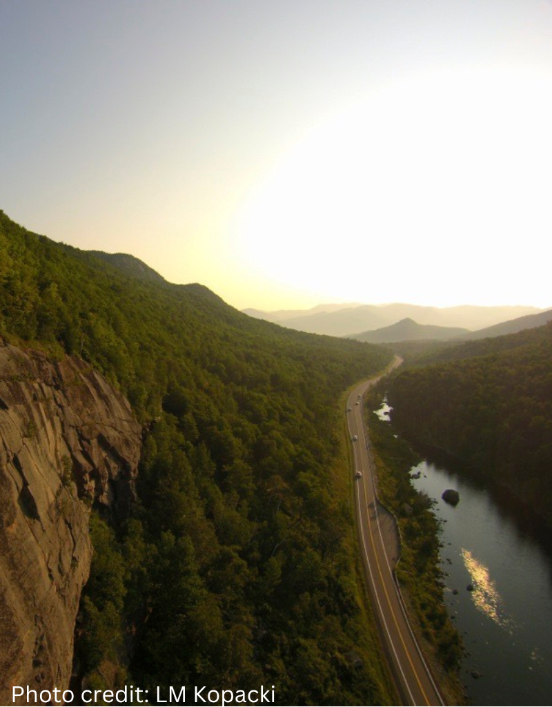 road through mountains