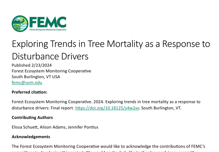 Thumbnail of tree mortality report