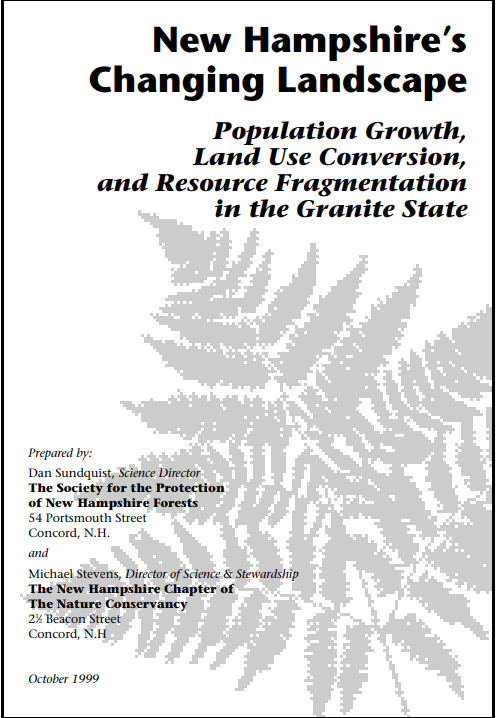 Thumbnail for New Hampshire's Changing Landscape: Population Growth, Land Use Conversion, and Resource Fragmentation in the Granite State