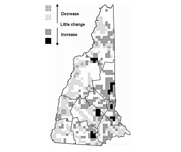 Thumbnail for Identifying areas of relative change in forest fragmentation in New Hampshire between 1990 and 2000