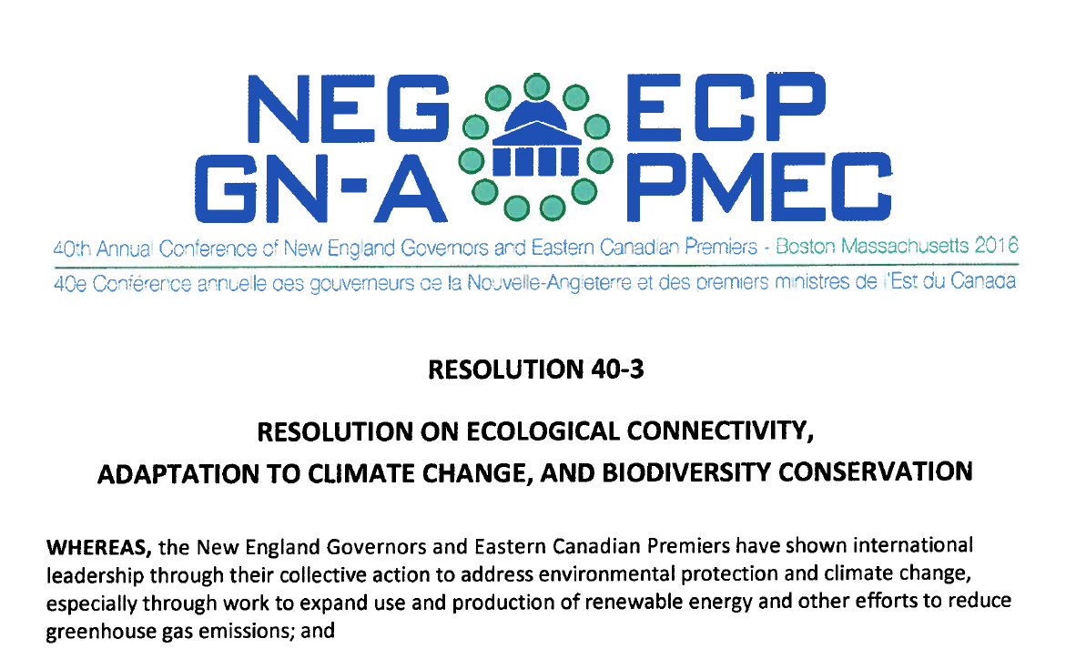 Thumbnail for Resolution on Ecological Connectivity, Adaption to Climate Change, and Biodiversity Conservation