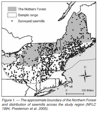 Thumbnail for Variation and trends in sawmill wood procurement in the Northeastern United States