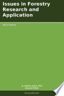Thumbnail for Issues in Forestry Research and Application: 2013 Edition