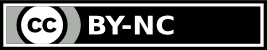 CC BY-NC - Attribution, Non-commercial license logo