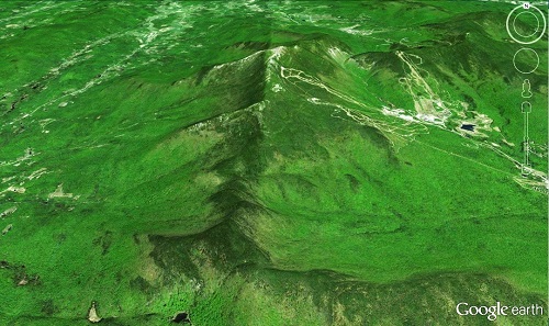 Google Earth snapshot of Mt. Mansfield