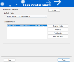 Drivers finished installing.