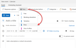 Drop-down to select how participants appear.