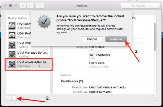 Mac Remove Radius Profile.