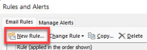 Outlook New Rule.