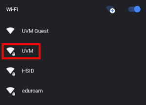 chromeos wireless networks list