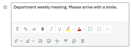 Description field