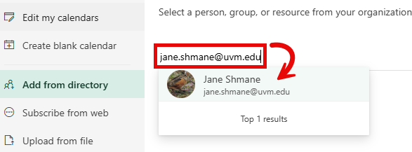 Add From Directory Search