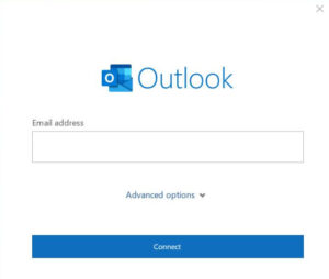 Outlook for Microsoft 365 Email address entry window