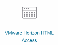 VMWare Horizon HTML Access button.