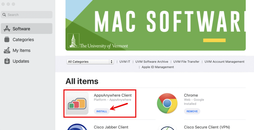 Software Center Install Button Managed Software Center – UVM Knowledge Base