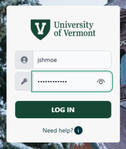 SSO NetID Login prompt