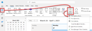 Outlook Add Calendar.