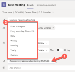 MICROSOFT TEAMS RECURRING TASKS 2021 visual data 6