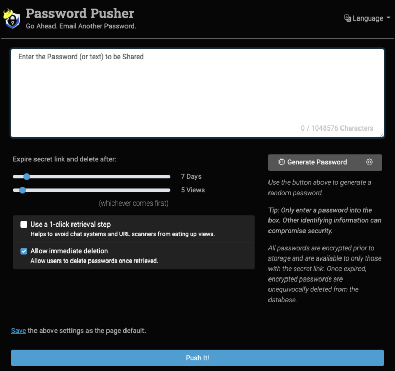Password Pusher – UVM Knowledge Base