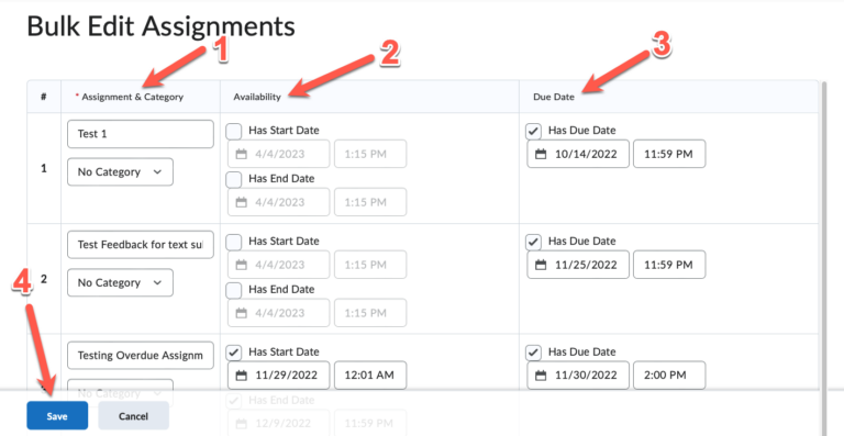 Brightspace – Assignments – UVM Knowledge Base