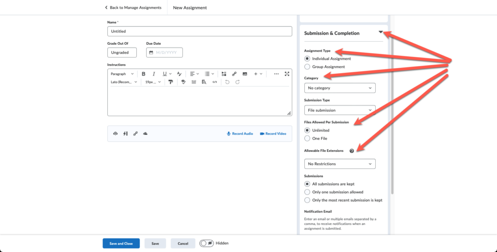 Brightspace assignments uvm knowledge base