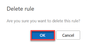 Confirm delete.