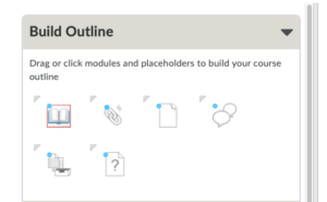 Brightsapce Course Builder Outline