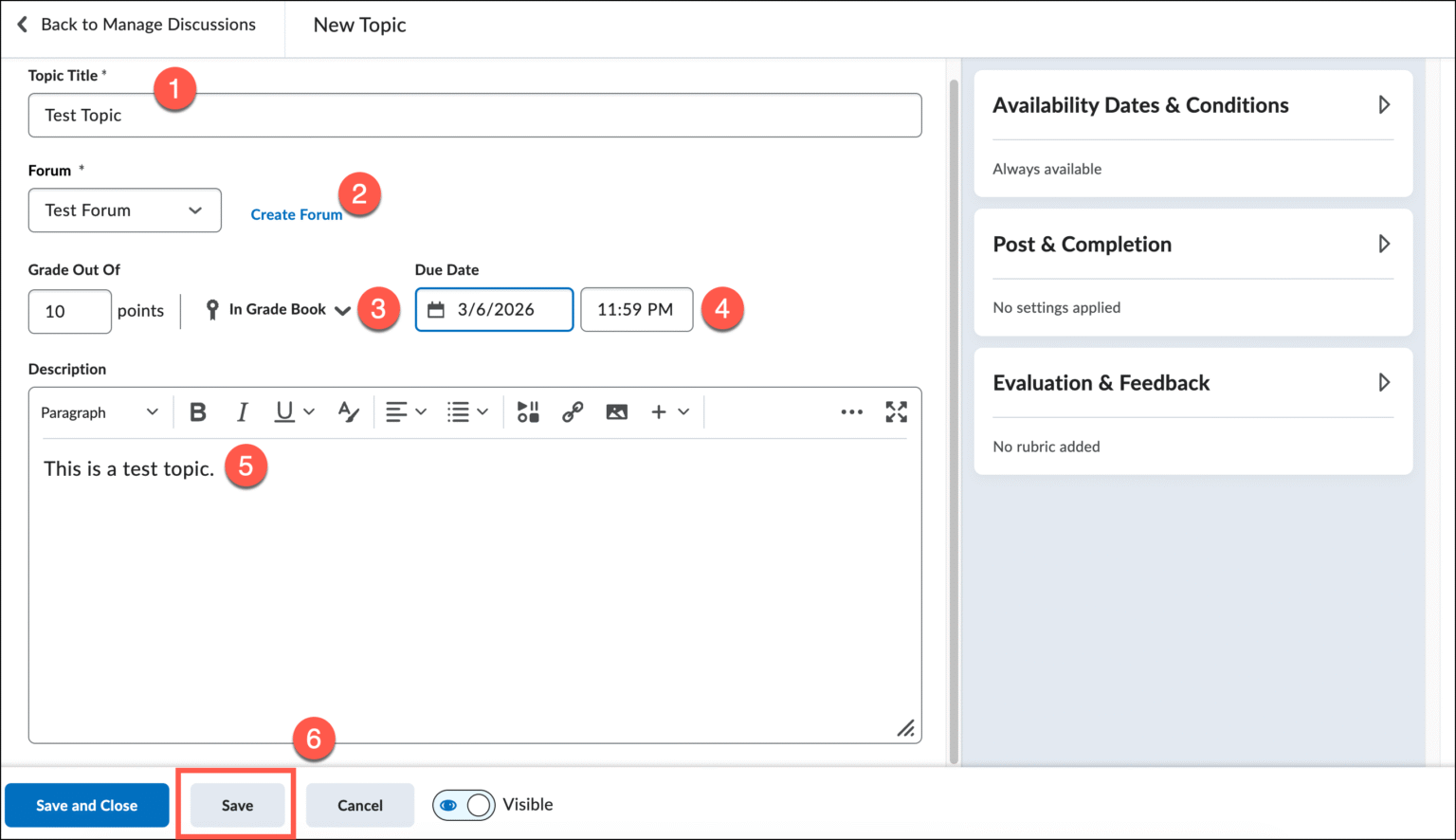 Brightspace – Discussions – UVM Knowledge Base