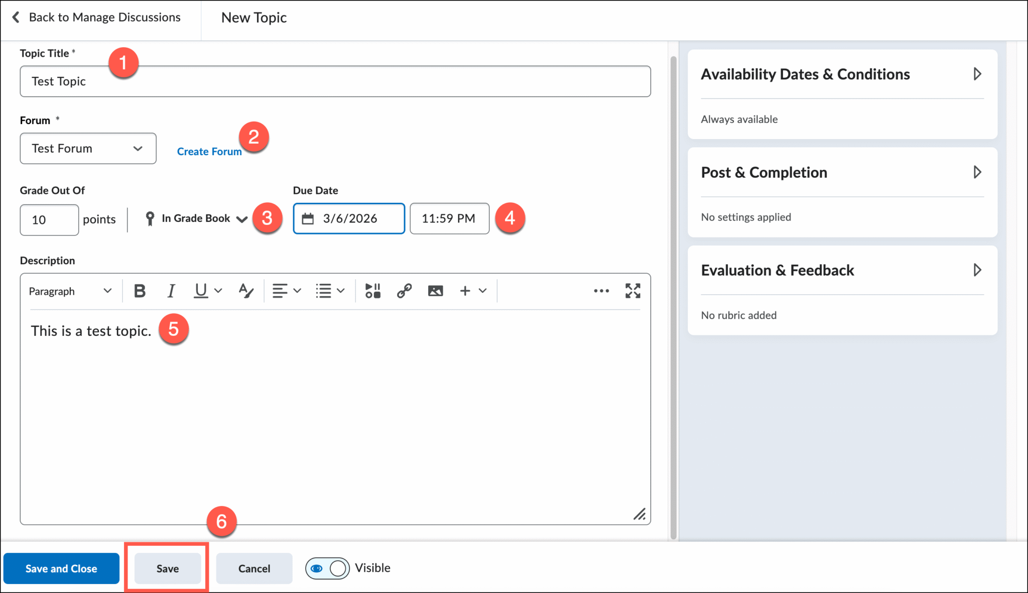 Brightspace – Discussions – UVM Knowledge Base
