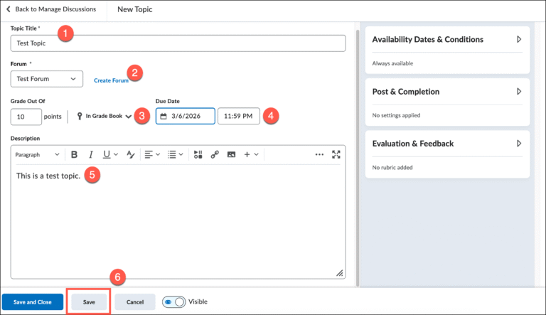 Brightspace – Discussions – UVM Knowledge Base