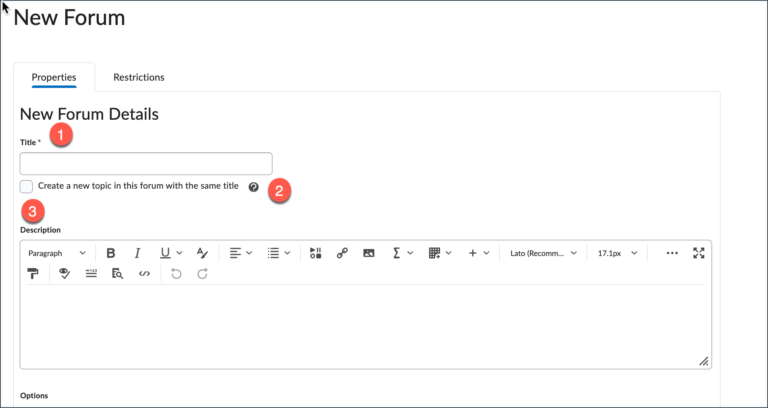 Brightspace – Discussions – UVM Knowledge Base