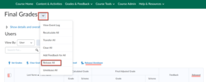 Brightspace – Grade Book: Set Up and Use – UVM Knowledge Base