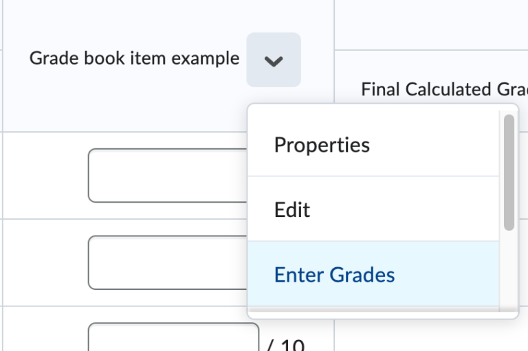 Brightspace – Rubrics – UVM Knowledge Base