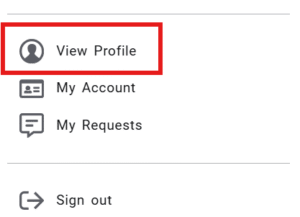 view profile link