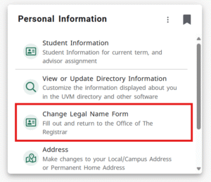 name change form link