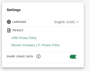 setting options 