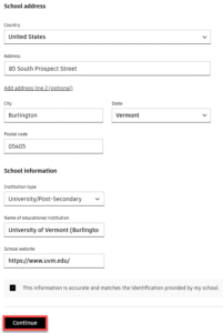 Entering UVM info