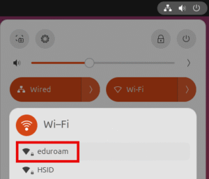ubuntu eduroam select