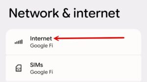 android internet settings