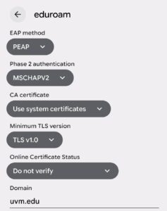 android wifi configuration settings